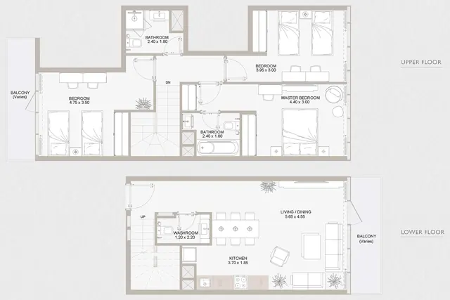 3 bedroom duplex
