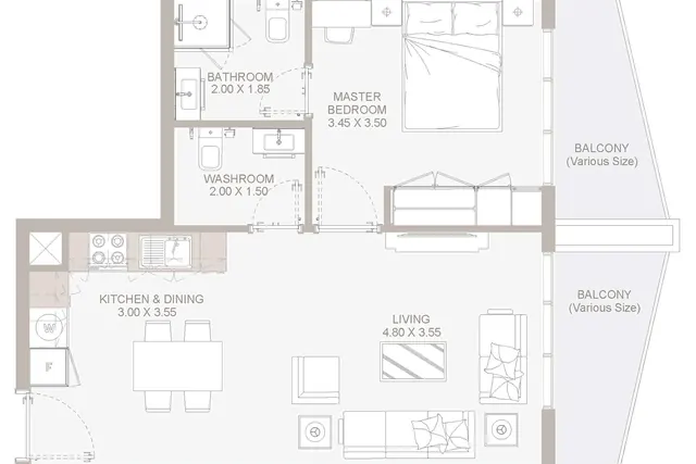 1 bedroom