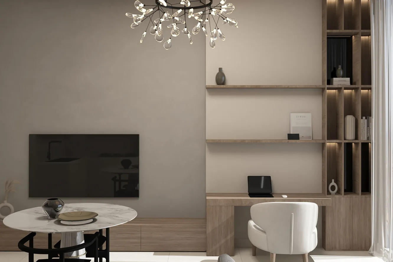 Apartments with furniture and appliances