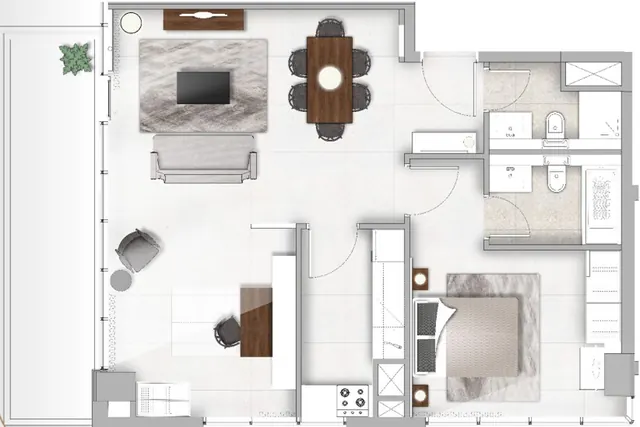 1 bedroom