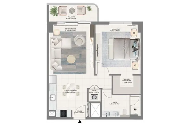 1 bedroom apartment