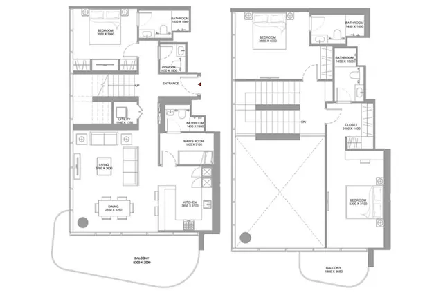 3 bedroom Duplex apartment