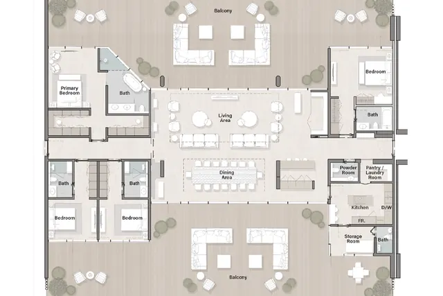 4 bedroom Presidential Suite