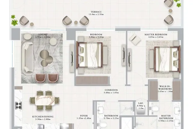 2 bedroom apartment