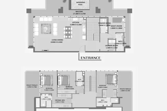 3 bedroom duplex