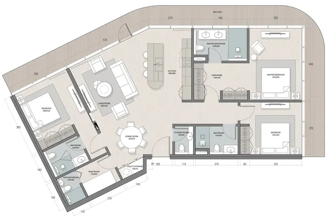 3 bedroom apartment