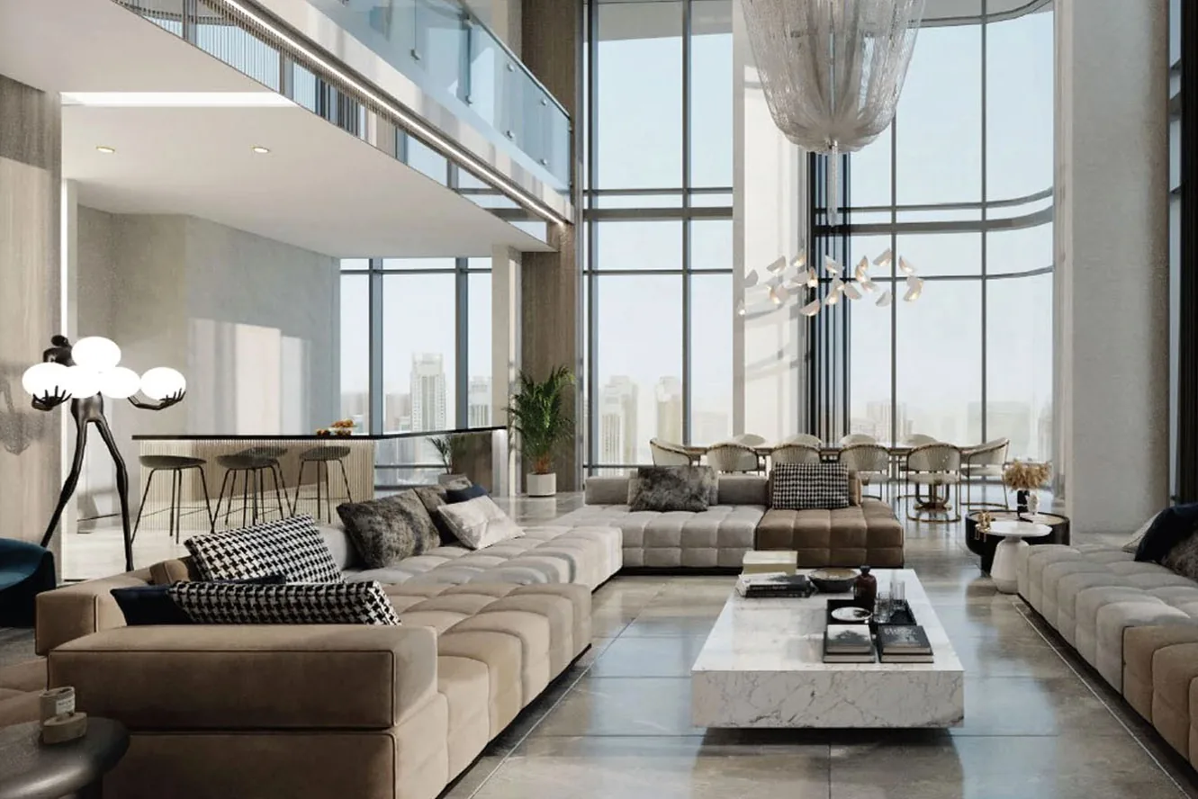 Apartments with sea views and high ceilings