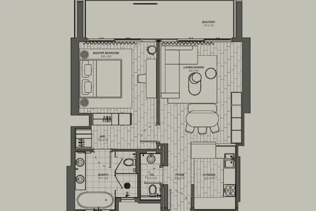 1 bedroom apartment