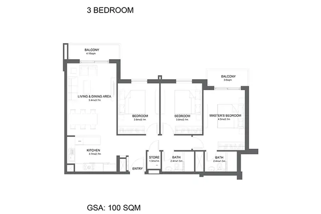 3 bedroom