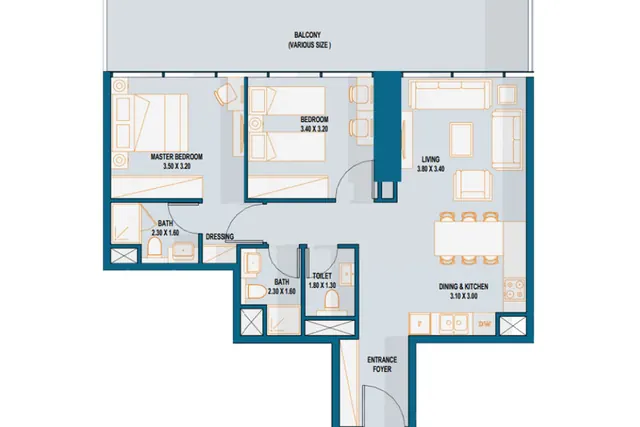 2 bedroom apartment