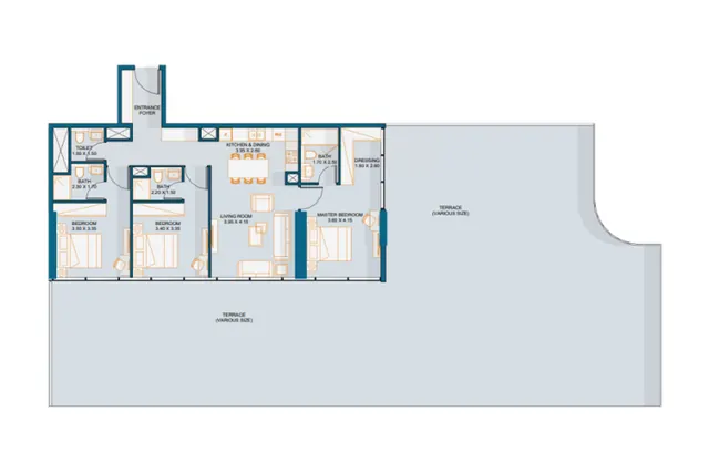 3 bedroom apartment