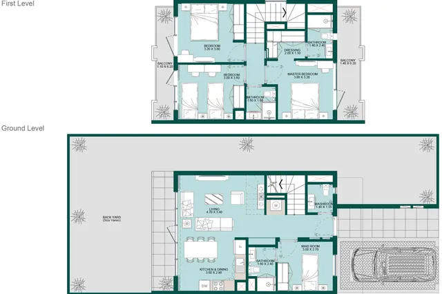 3 bedroom townhouse