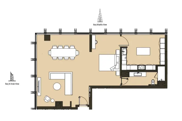 Penthouse studio