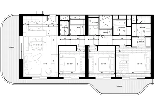 3 bedroom apartment