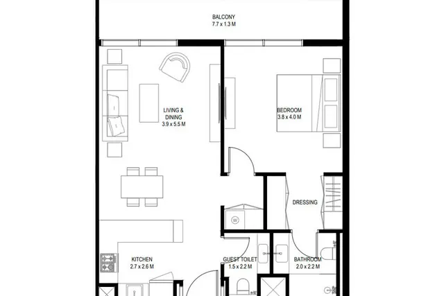 1 bedroom