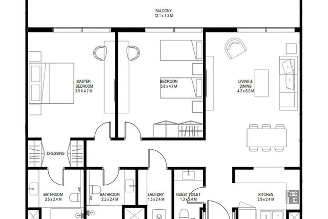 2 bedroom