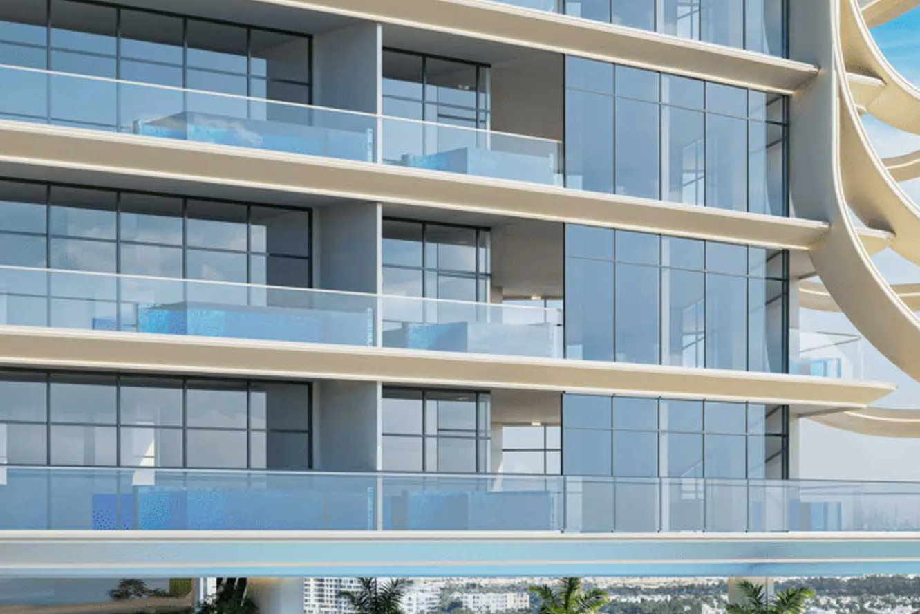 Apartments with pools on balconies