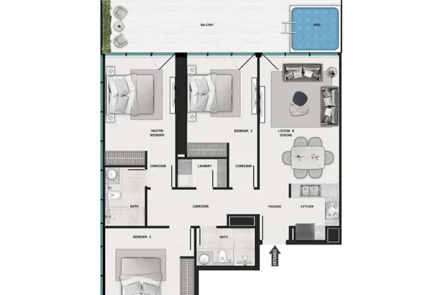 3 bedroom apartment