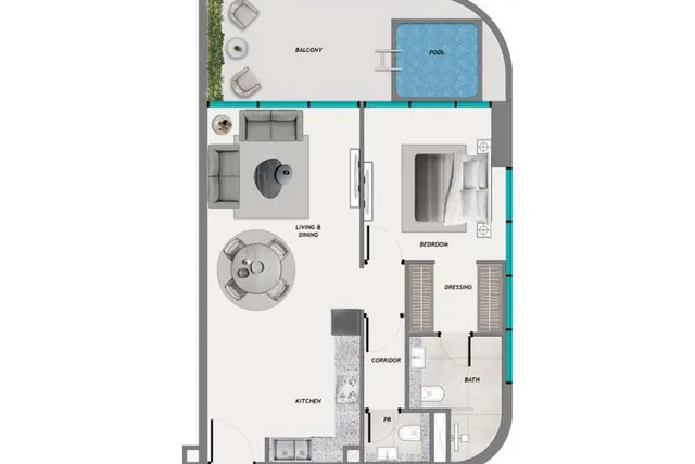 1 bedroom apartment