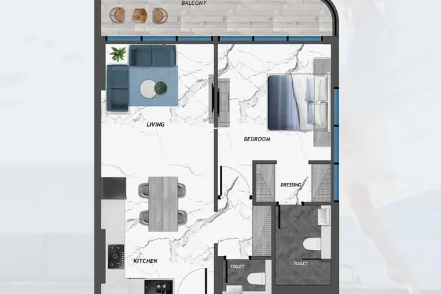 1 bedroom