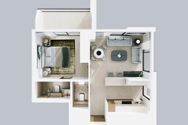 1 bedroom apartment