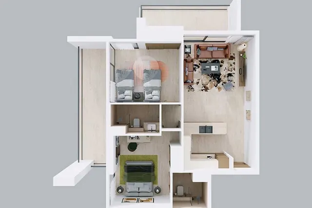 2 bedroom apartment