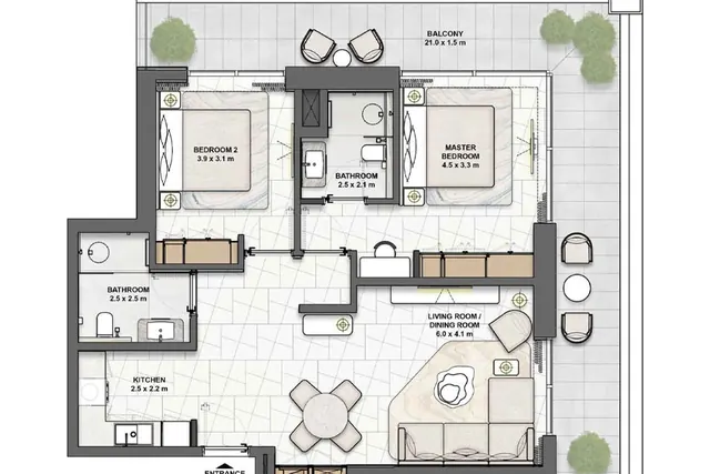 2 bedroom apartment