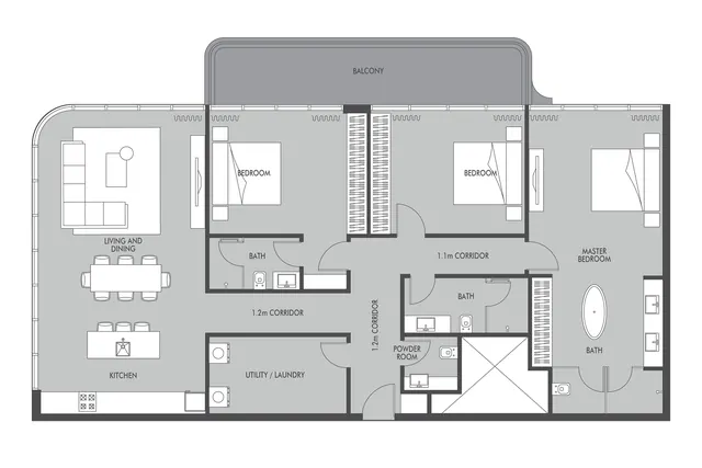 3 bedroom apartment