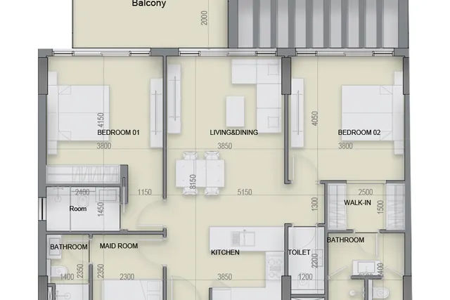 2 bedroom