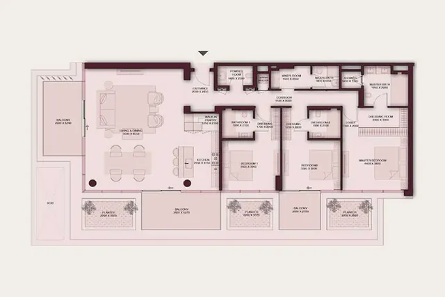3 bedroom apartment