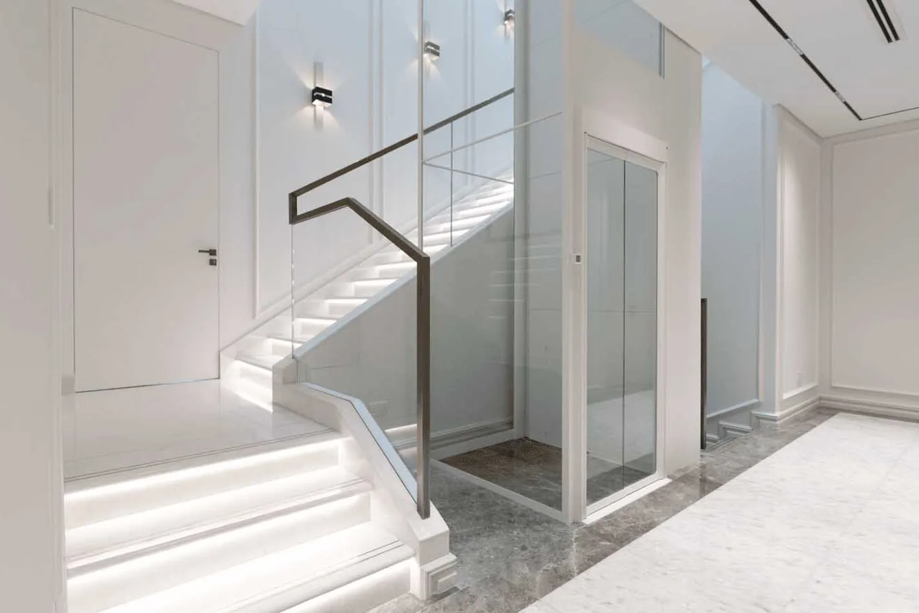 Four levels for comfort and convenience