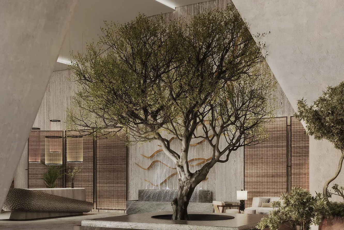 Live spaces, Feng Shui, and natural materials
