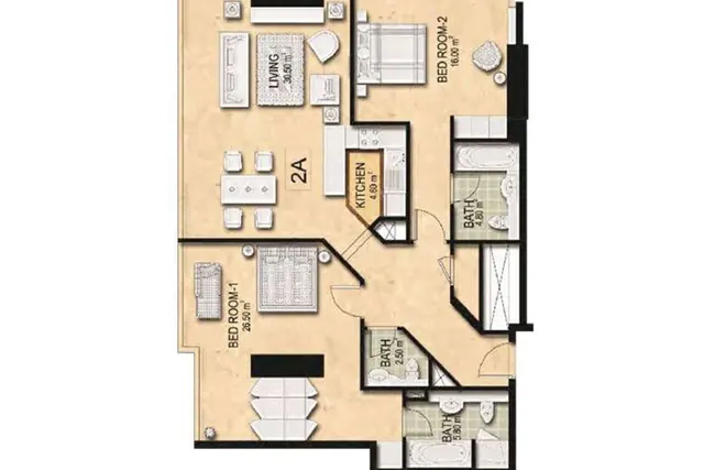 2 bedroom