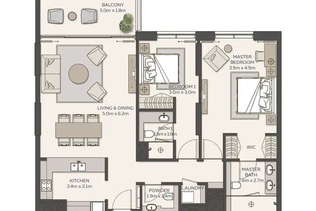 2 bedroom apartment