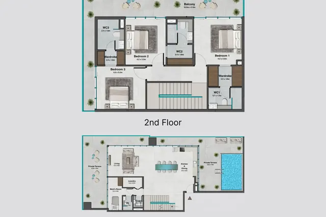 3 bedroom Duplex apartment