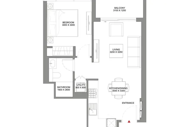 1 bedroom apartment