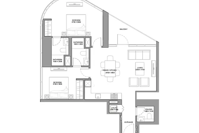 2 bedroom apartment