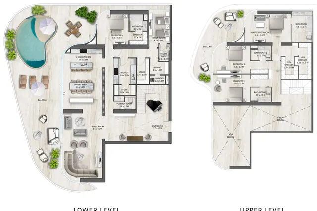 4 bed duplex