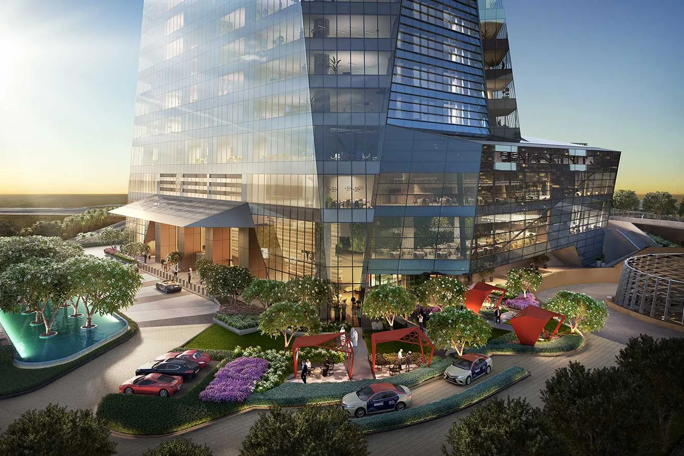 Ultra-modern office buildings