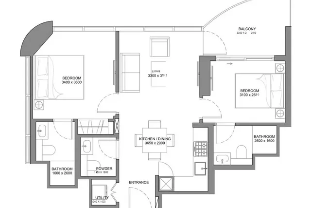 2 bedroom apartment