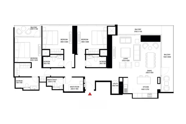 Tower A, 3 bedroom