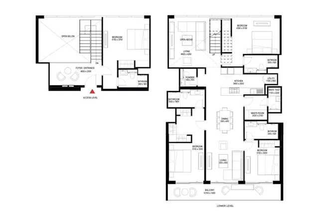 Tower A, 4 bedroom duplex