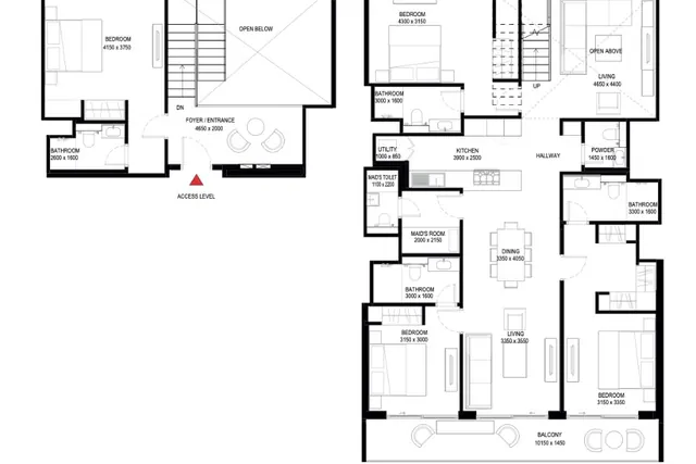 Tower B, 4 bedroom duplex
