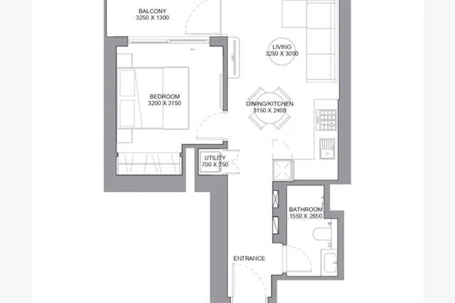 1 bedroom apartment