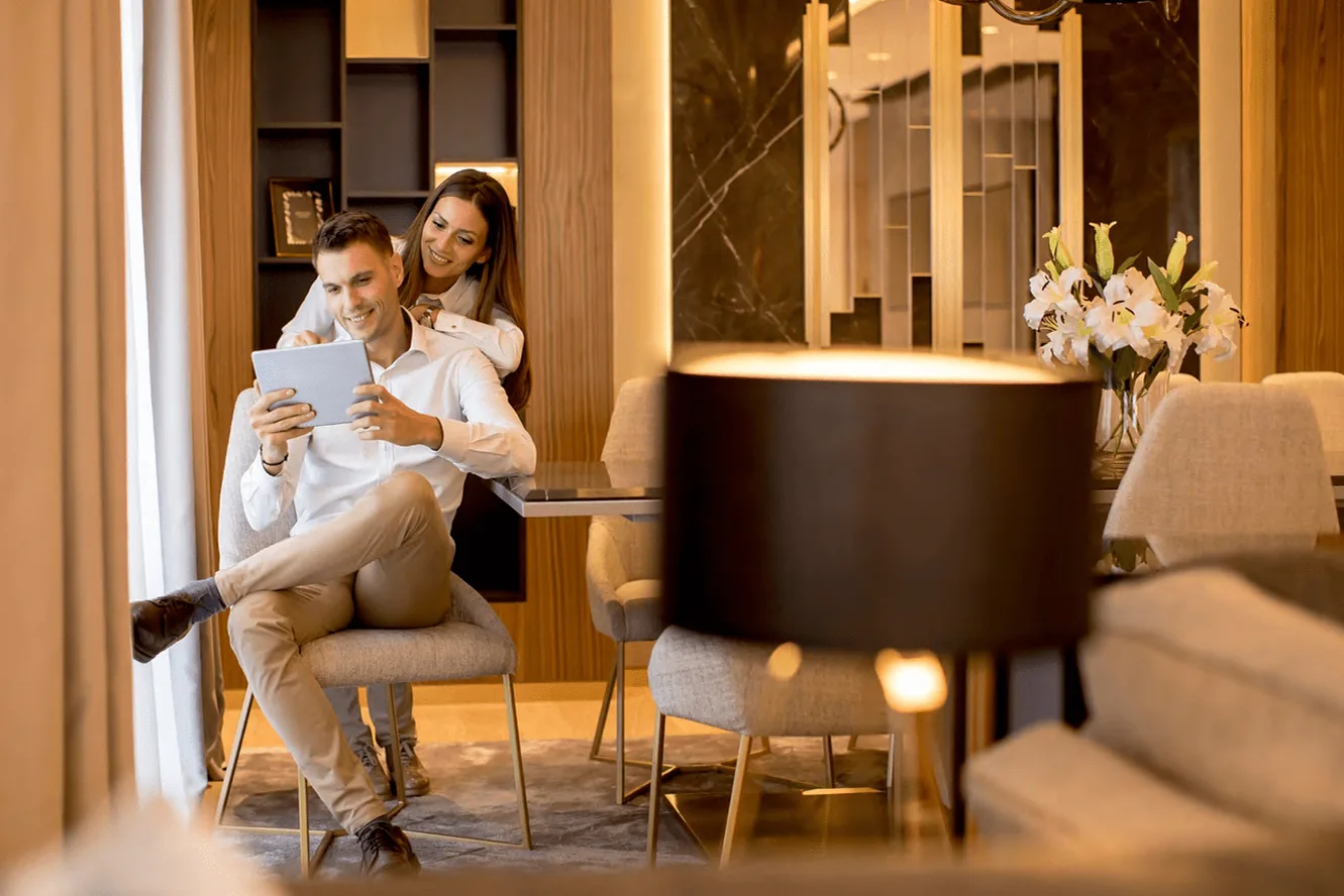 Smartphone-controlled appliances and elevator