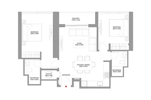 2 bedroom apartment