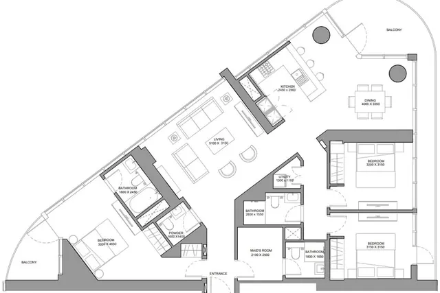3 bedroom apartment