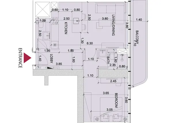 1 bedroom