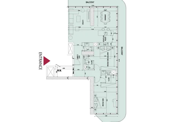 2 bedrooms