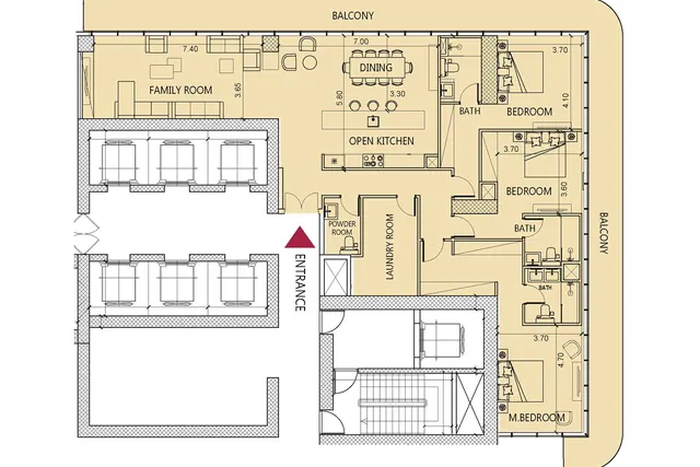 3 bedrooms